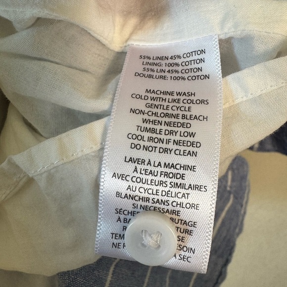 Beach Lunch Lounge‎ Small Petite Blue Dress Knee Length Lined Button Back - Picture 6 of 7